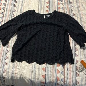 Aerie eyelet top